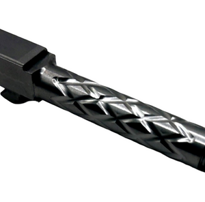 Fits Glock 19 9mm Match Diamond Weave Fluted Barrel Naked Stainless Steel - Glock Barrels - California Gun Shop