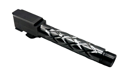 Fits Glock 19 9mm Match Diamond Weave Fluted Barrel Naked Stainless Steel Fits Glock 19 9mm Match Diamond Weave Fluted Barrel Naked Stainless Steel - Glock Barrels - California Gun Shop
