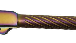 Fits Glock 17 9mm Match Thick Spiral Fluted Barrel in Plum - Glock Barrels - California Gun Shop