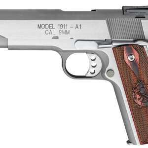 Springfield 1911-A1 Range Officer 9mm Stainless Essentials Package w/ Adjustable Rear Sight - Firearms - California Gun Shop