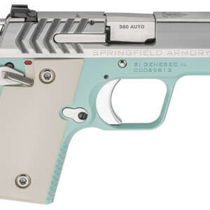 Springfield 911 .380 ACP Carry Conceal Pistol with Vintage Blue Cerakote/Stainless Finish - Pistols - California Gun Shop