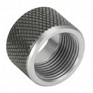 Thread Protector 1/2 x 28 (9mm & .357SIG Barrel) Knurled in Gold - Glock Parts - California Gun Shop