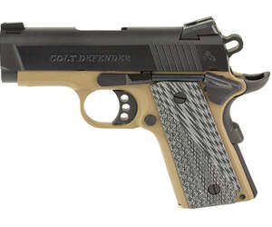 Colt Defender .45 ACP 3″ FDE Frame / Black Slide - Machine Gun - California Gun Shop