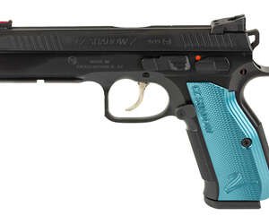 CZ-USA Shadow 2 ACCU 9mm 4.9″ Black / Blue Grips - Machine Gun - California Gun Shop