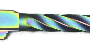 Fits Glock 19 9mm Match Chunky Spiral Fluted Barrel Threaded in Radio Active - Glock Barrels - California Gun Shop