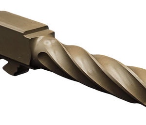 Fits Glock 19 9mm Match Chunky Spiral Fluted Barrel Threaded in Dark Earth - California Gun Shop