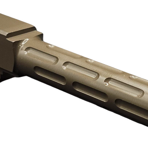 Fits Glock 19 9mm Morse Code Threaded Barrel in Dark Earth - Glock Barrels - California Gun Shop