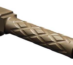 Fits Glock 19 9mm Match Diamond Weave Fluted Barrel in Dark Earth - Glock Barrels - California Gun Shop