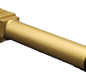 Fits Glock 19 9mm Match Honeycomb Threaded Barrel in Gold - California Gun Shop