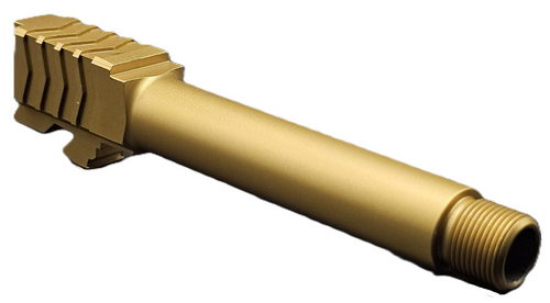 Fits Glock 19 9mm Match Honeycomb Threaded Barrel in Gold Fits Glock 19 9mm Match Honeycomb Threaded Barrel in Gold - Glock Barrels - California Gun Shop