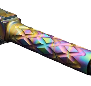 Fits Glock 19 9mm Match Diamond Weave Fluted Barrel in Python - Glock Barrels - California Gun Shop