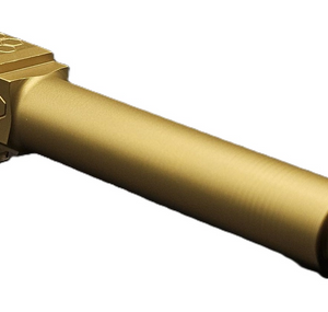 Fits Glock 19 9mm Match Titan 2 Series Threaded Barrel in Gold - California Gun Shop