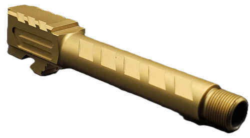 Fits Glock 19 9mm Match Arrow Barrel Threaded in Gold Fits Glock 19 9mm Match Arrow Barrel Threaded in Gold - Glock Barrels - California Gun Shop