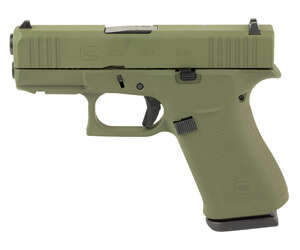 GLOCK 43X 9mm 10rd Olive Drab Green Front Rail - Machine Gun - California Gun Shop