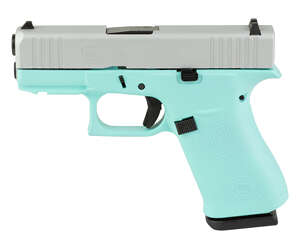 Glock G43X 9mm 10rd Skydas Cerakote (Robin’s Egg/Silver) - Machine Gun - California Gun Shop