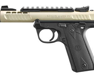 Ruger Mark IV 22/45 Lite .22 LR 4.4″ Threaded Champagne/Black - Machine Gun - California Gun Shop