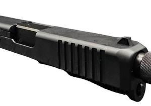 Slide Fits Glock 19 Gen3 Fully Assembled Tapered Nose In Gold Threaded - California Gun Shop