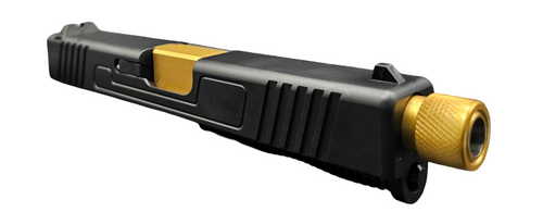 Slide Fits Glock 19 Gen3 Fully Assembled Radius in Gold Slide Fits Glock 19 Gen3 Fully Assembled Radius in Gold - Glock Slides - California Gun Shop