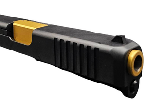 Slide Fits Glock 19 Gen3 Fully Assembled Radius in Gold Threaded - California Gun Shop