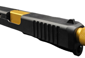 Slide Fits Glock 19 Gen3 Fully Assembled Tapered Nose In Gold - California Gun Shop
