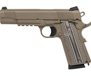 TISAS 1911 B45RDG 45ACP 5″ 8RD FDE - Machine Gun - California Gun Shop