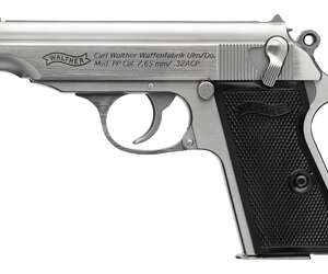 Walther PP Stainless Pistol .32 ACP - Machine Gun - California Gun Shop