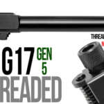 Fits Glock 17 9mm Match Thin Spiral Fluted Threaded Barrel  in Gold - Glock Barrels - California Gun Shop