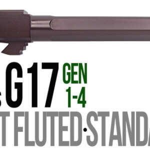 Fits Glock 17 9mm Match 5 Sided Flat Fluted Threaded Barrel in Python - Glock Barrels - California Gun Shop