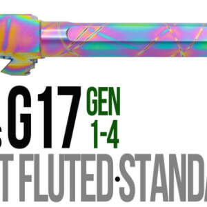 Fits Glock 19 9mm Match 5 Sided Flat Fluted Barrel in Plum - Glock Barrels - California Gun Shop