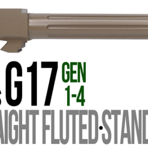 Fits Glock 17 9mm Match Straight Fluted Barrel Threaded in Dark Earth - Glock Barrels - California Gun Shop