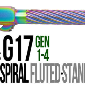 Fits Glock 19 9mm Match Thin Spiral Fluted Barrel  in Radio Active - Glock Barrels - California Gun Shop