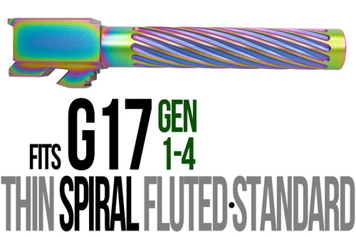 Fits Glock 19 9mm Match Thin Spiral Fluted Barrel in Radio Active Fits Glock 19 9mm Match Thin Spiral Fluted Barrel in Radio Active - Glock Barrels - California Gun Shop