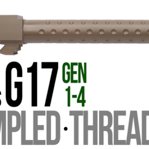 Fits Glock 17 9mm Match Straight Fluted Barrel in Dark Earth - Glock Barrels - California Gun Shop