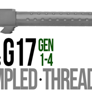 Fits Glock 17 9mm Match Grade Barrel Golf Ball Dimpled in Flat Gray - Glock Barrels - California Gun Shop