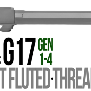Fits Glock 17 9mm Match Thick Spiral Fluted Barrel Naked Stainless Steel - Glock Barrels - California Gun Shop