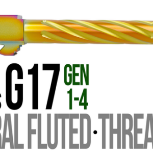 Fits Glock 17  9mm Match 5 Sided Flat Fluted Barrel in Flat Gray - Glock Barrels - California Gun Shop