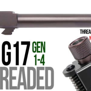 Fits Glock 19 9mm Match Straight Fluted Barrel Threaded in Plum - Glock Barrels - California Gun Shop