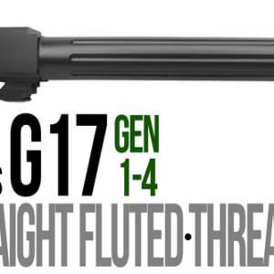 Fits Glock 17 9mm Match Thick Spiral Fluted Barrel Threaded in Black - Glock Barrels - California Gun Shop
