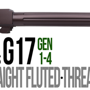 Fits Glock 17 9mm Match Golf Ball Dimpled Barrel in Black - Glock Barrels - California Gun Shop