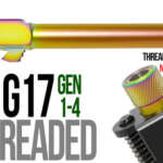 Fits Glock 17 9mm Match Golf Ball Dimpled Threaded Barrel in Radio Active - Glock Barrels - California Gun Shop