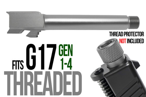 Fits Glock 19 9mm Match 5 Sided Flat Fluted Threaded Barrel in Flat Gray Fits Glock 19 9mm Match 5 Sided Flat Fluted Threaded Barrel in Flat Gray - Glock Barrels - California Gun Shop