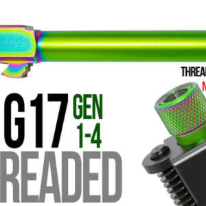 Fits Glock 17 New  9mm Match Grade Barrel  in Radio Active - Glock Barrels - California Gun Shop