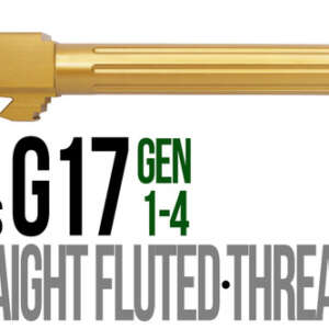 Fits Glock 17 9mm Match 5 Sided Flat Fluted Threaded Barrel in Plum - Glock Barrels - California Gun Shop
