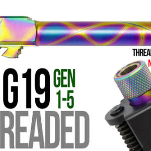 Fits Glock 19  9mm Match Barrel threaded in Plum - Glock Barrels - California Gun Shop