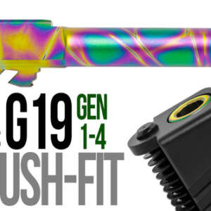 Fits Glock 19 9mm Match Grade Barrel Golf Ball Dimpled in Python - Glock Barrels - California Gun Shop