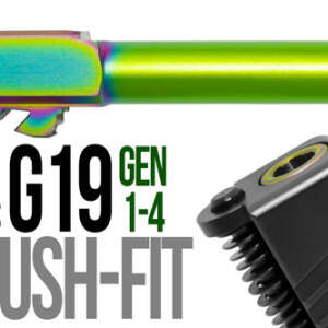 Fits Glock 17 9mm Threaded Barrel in Radio Active - Glock Barrels - California Gun Shop