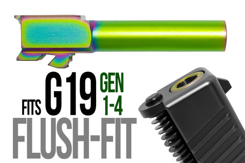 Fits Glock 17 9mm Threaded Barrel in Radio Active Fits Glock 17 9mm Threaded Barrel in Radio Active - Glock Barrels - California Gun Shop