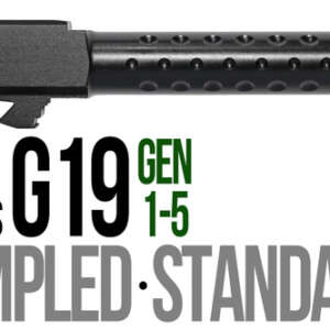 Fits Glock 19 9mm Match Thick Spiral Fluted Barrel in Dark Earth - Glock Barrels - California Gun Shop