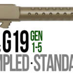 Fits Glock 19 9mm Match Straight Fluted Barrel Threaded in Gold - Glock Barrels - California Gun Shop