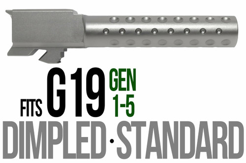 Fits Glock 19 9mm Match Straight Fluted Barrel Threaded in Flat Gray Fits Glock 19 9mm Match Straight Fluted Barrel Threaded in Flat Gray - Glock Barrels - California Gun Shop